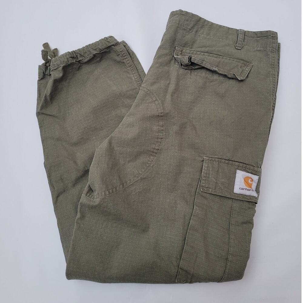 Carhartt WIP Olive Cargo Pants - Picture 7 of 7